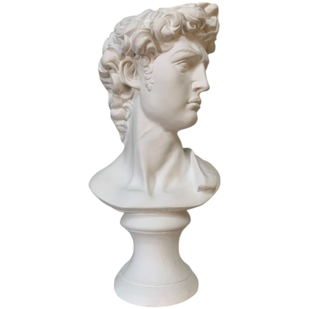 Estátua Escultura Busto Grego David Michelangelo