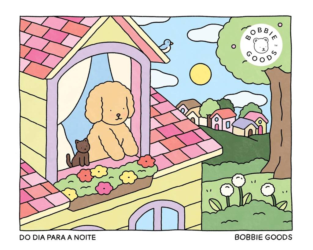 Capa do livro "Do dia para a noite", da coleção Bobbie Goods