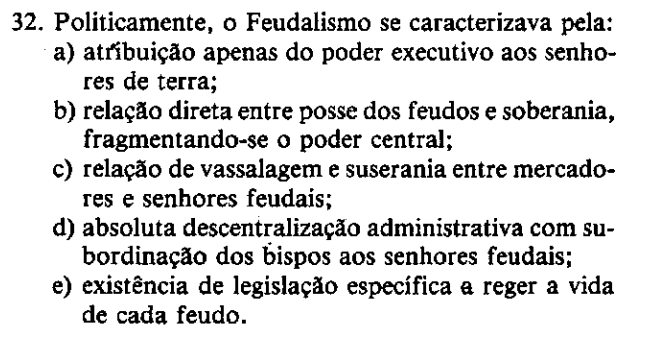 Print da questão 32 da prova da Fuvest de 1978