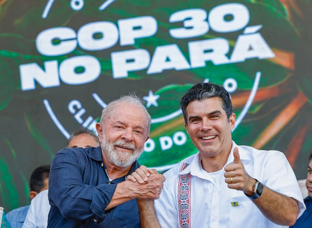 lula-anuncio-da-cop-30 Presidente da República durante cerimônia de anúncio da realização da COP 30 no município de Belém, em 2023