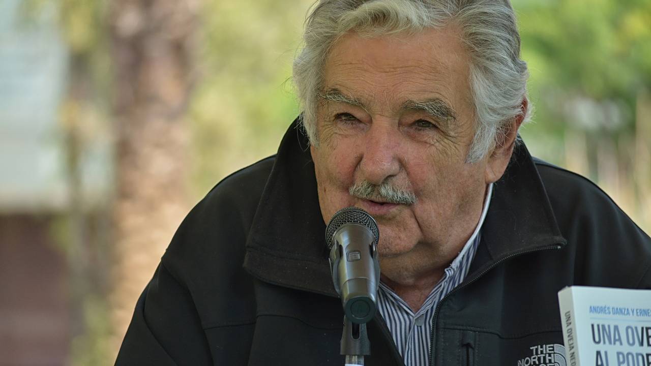 O ex-presidente do Uruguai Pepe Mujica, no México, em 2016