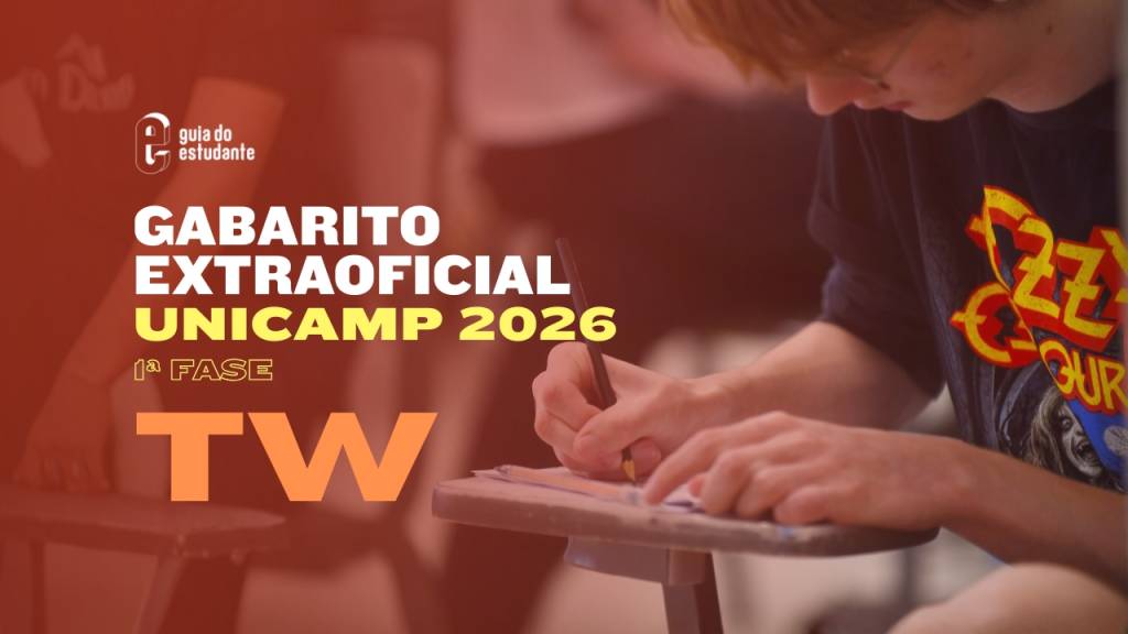Gabarito Unicamp 2026 prova T e W: correção extraoficial da primeira fase