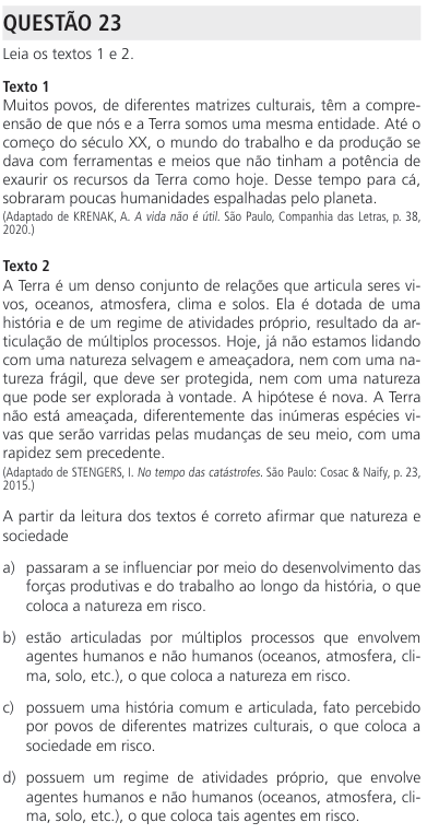 unicamp questão 23 unicamp questão 23