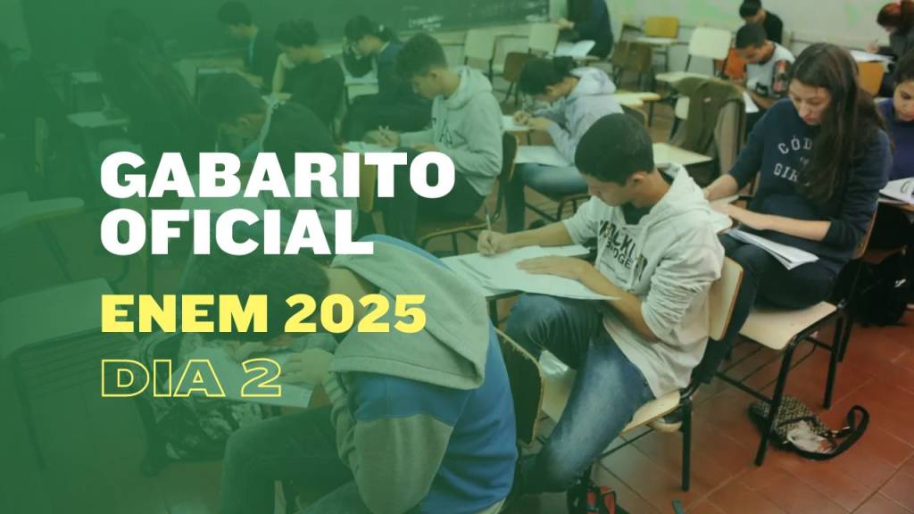 Gabarito oficial Enem 2025: prova verde do segundo dia