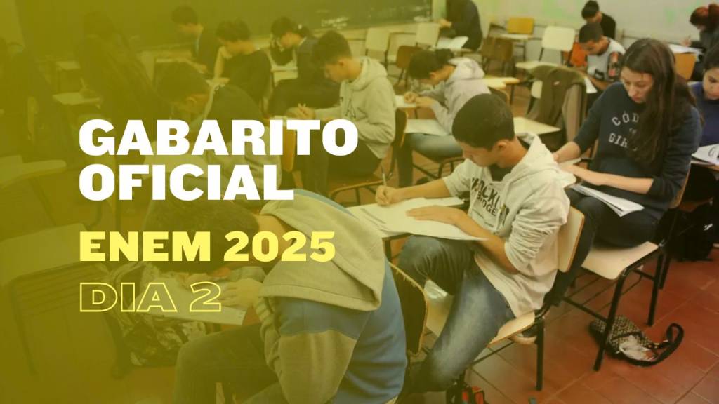 Gabarito oficial Enem 2025: prova amarela do segundo dia