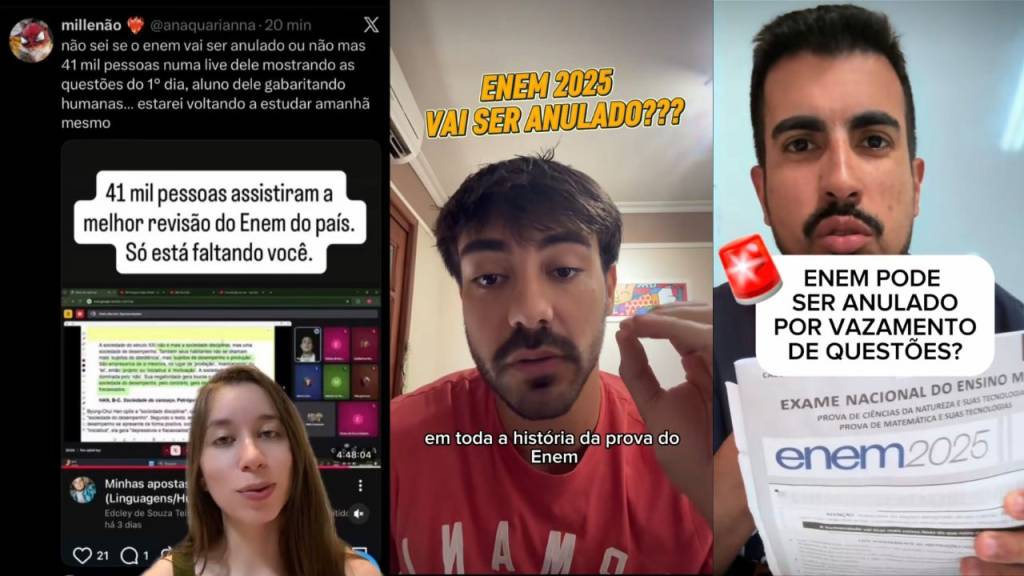 Entenda o suposto vazamento do Enem 2025 denunciado por estudantes e veja questões