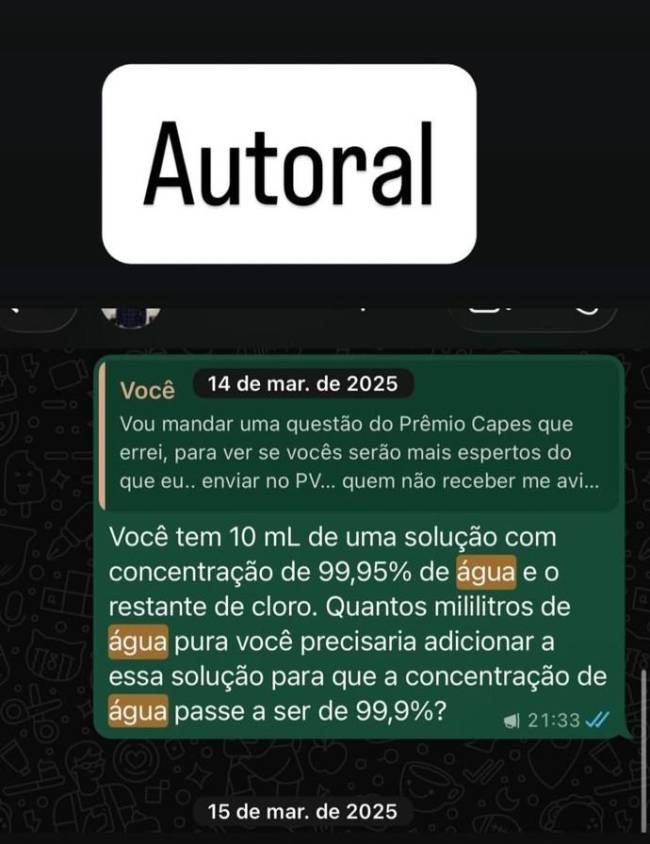 Print do grupo de mentoria de Edcley