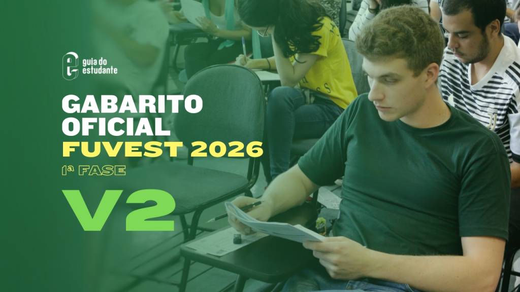 Gabarito Fuvest 2026 V2: confira as respostas oficiais da primeira fase