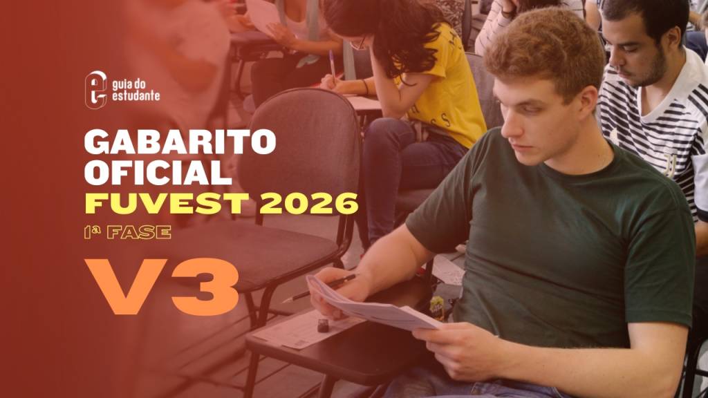Gabarito Fuvest 2026 V3: confira as respostas oficiais da primeira fase