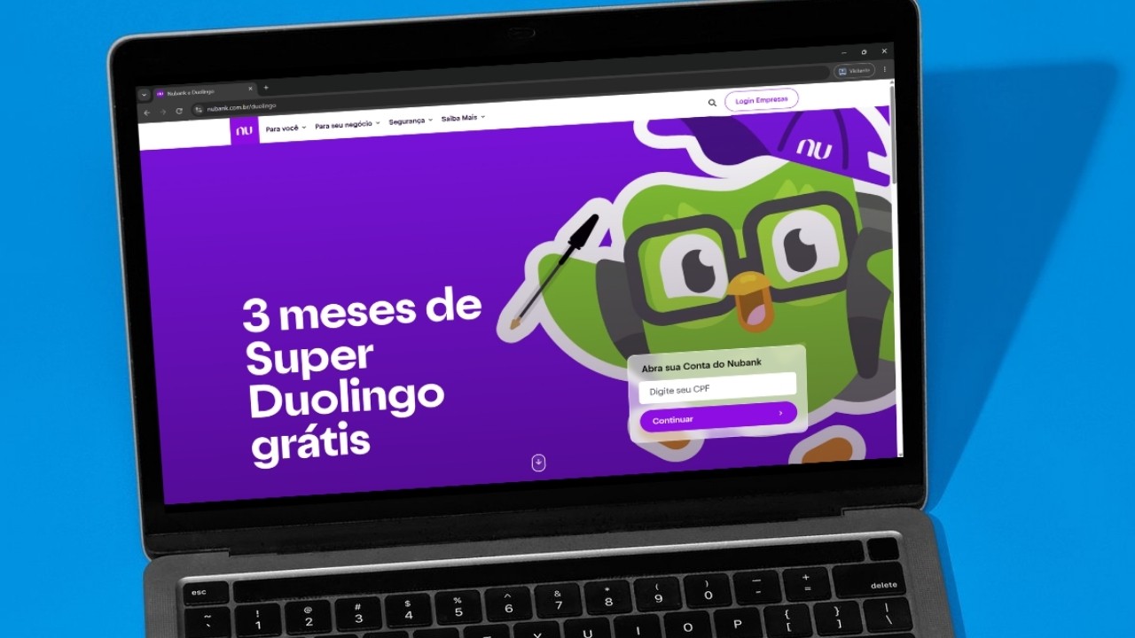 Como resgatar o Super Duolingo grátis pelo Nubank
